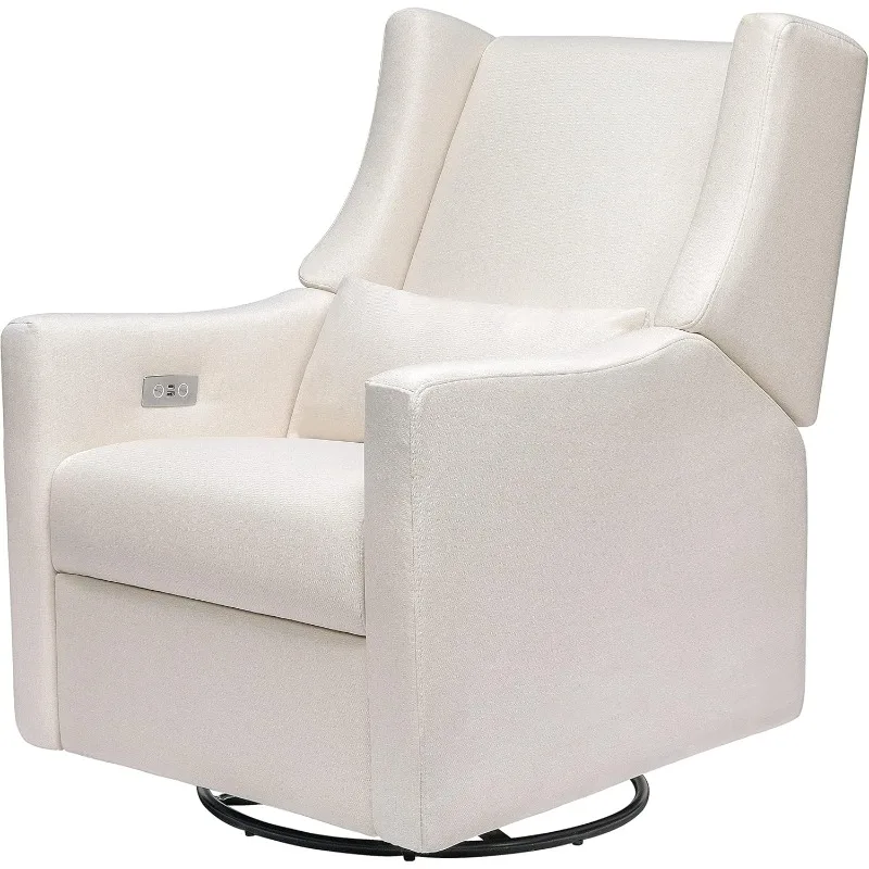 Electric Power Glider Recliner Nursery Chair w/ USB Ports - Water Repellent & Stain Resistant Glider Rocking Chair