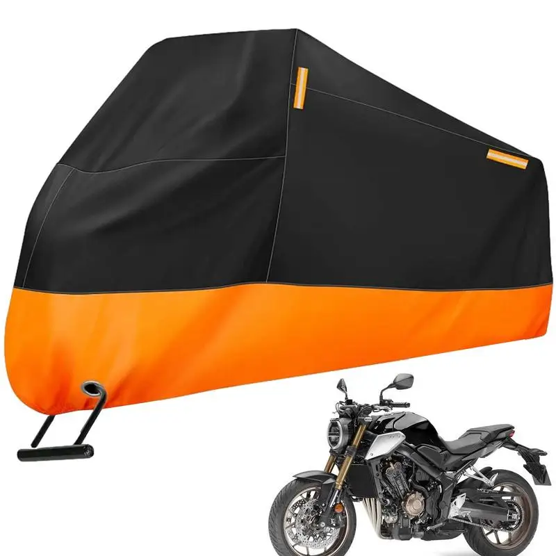 

Motorcycle Tarp Windproof Motorcycle Cover Waterproof Outdoor With Reflective Strips Stable Motorcycle Cover Dust Cover