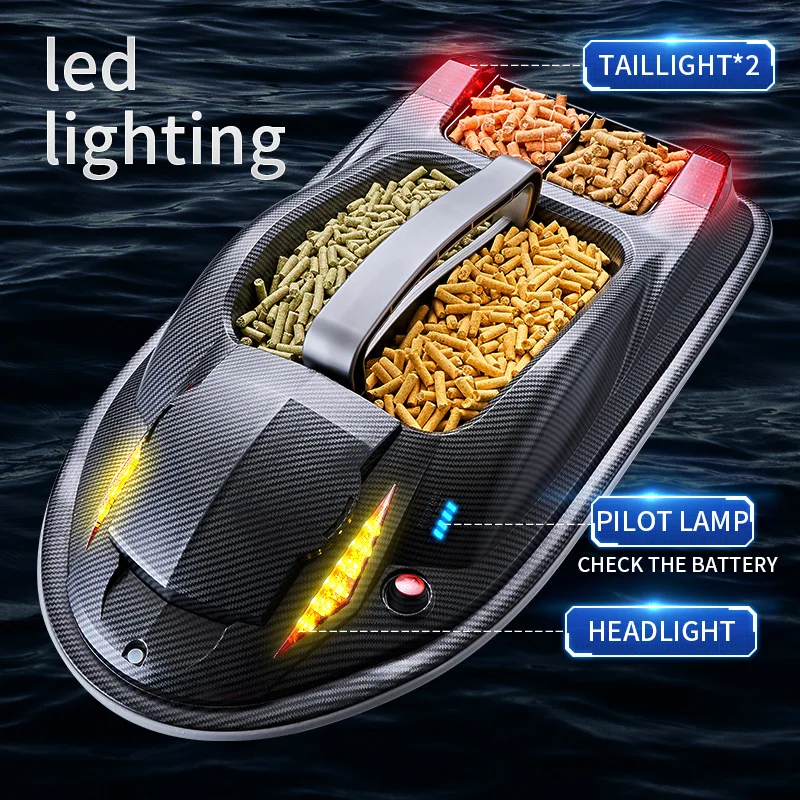 Wholesale YJHJ817 RC Fishing Bait Boats 12V Remote Control Carp Fishing Accessories From China Made of Durable Plastic GPS