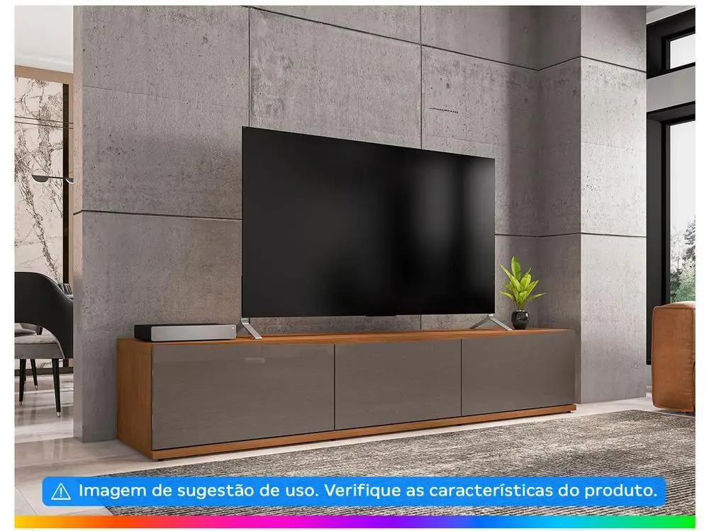 TV Rack up to 60 "1 Drawer 2 Doors Home D Eros