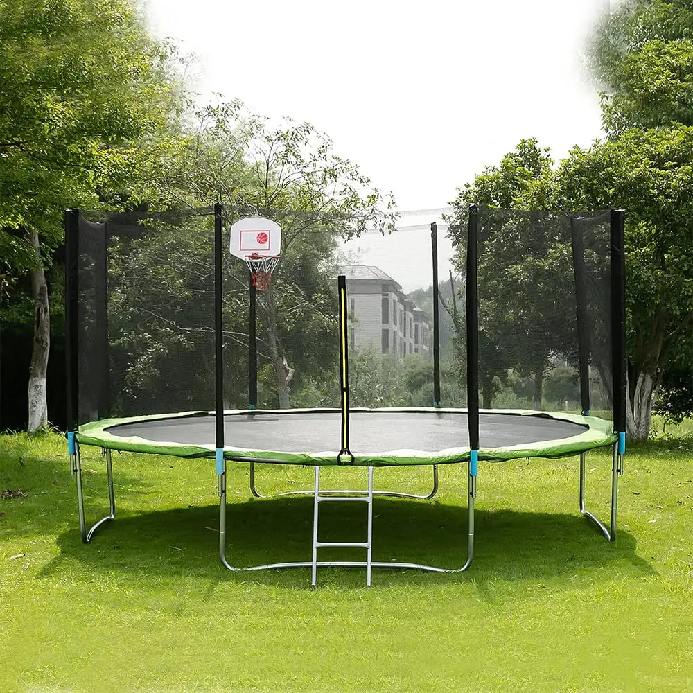 Safety Net for Trampoline, Round Protective Net for Garden Trampoline, Diameter 183 244 305cm, Trampoline Replacement Net,