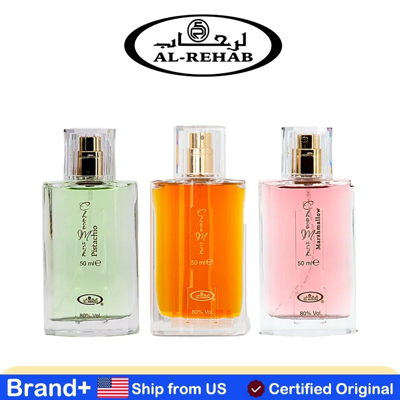 Perfume Al-Rehab Choco Musk Marshmallow Eau de Parfum en Spray para Hombre y Mujer, Colonia de Larga Duración, Fragancia Árabe Persistente