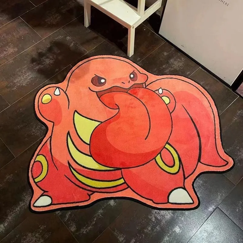 TAKARA TOMY 80 cm Pokemon Pikachu Snorlax Faux Kaschmir Matte Badematte Rutschfeste Cartoon Gengar Kissen Saugfähige Teppiche Wohnzimmer Badezimmer 6