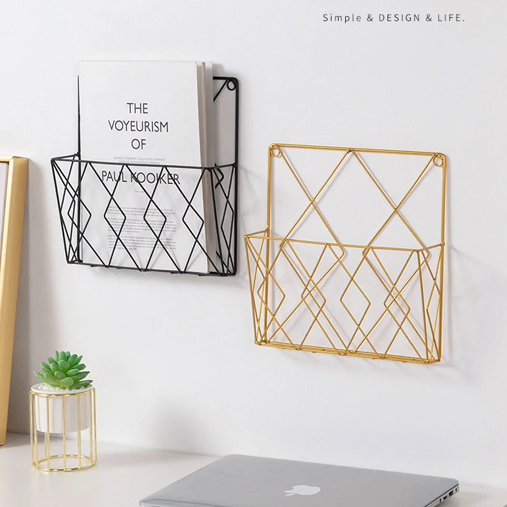 

Books Storage Rack Magazine Holder Stand Supporter Container Home Accessories Wall Shelf Organizer Sorting Machine