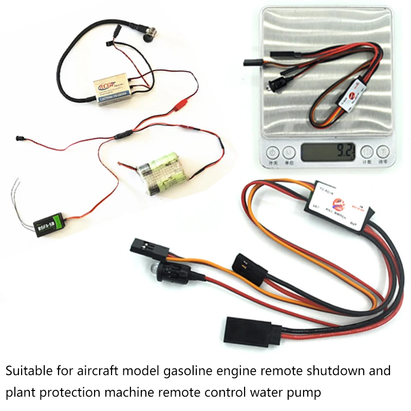 Commutateur à distance de moteur de modèle d'avion 5-25.2V, utilisé pour le contrôle à distance du train d'atterrissage et d'autres équipements.