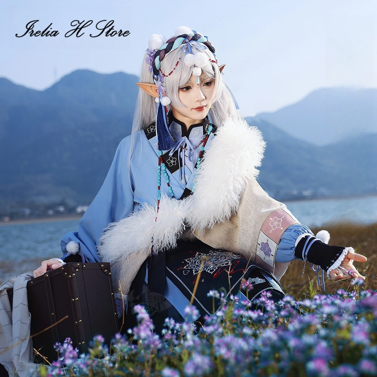 أزياء Irelia H Anime Frieren: أزياء Beyond Journey's End Frieren التأثيرية فستان الثلج أزياء الهالوين