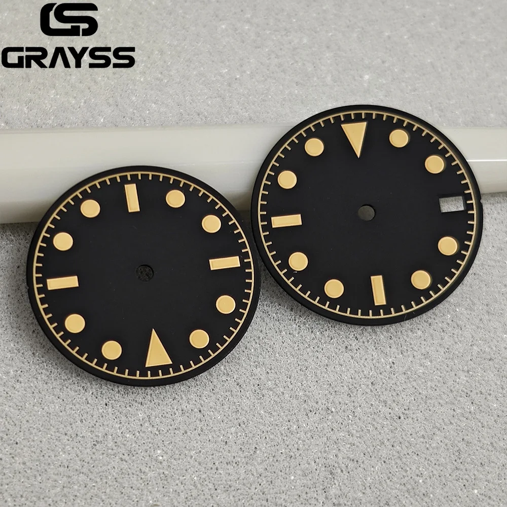 Ajuste para reloj Seiko Dial Super C3 verde Lume modificación de reloj NH35A NH70 4R35 4R36 accesorios de reloj de movimiento