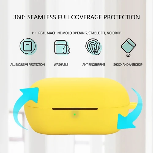 Imagen 2 del producto Funda de silicona para auriculares Sony WF-C710N, caja de carga anticaída y polvo, funda para auriculares de silicona