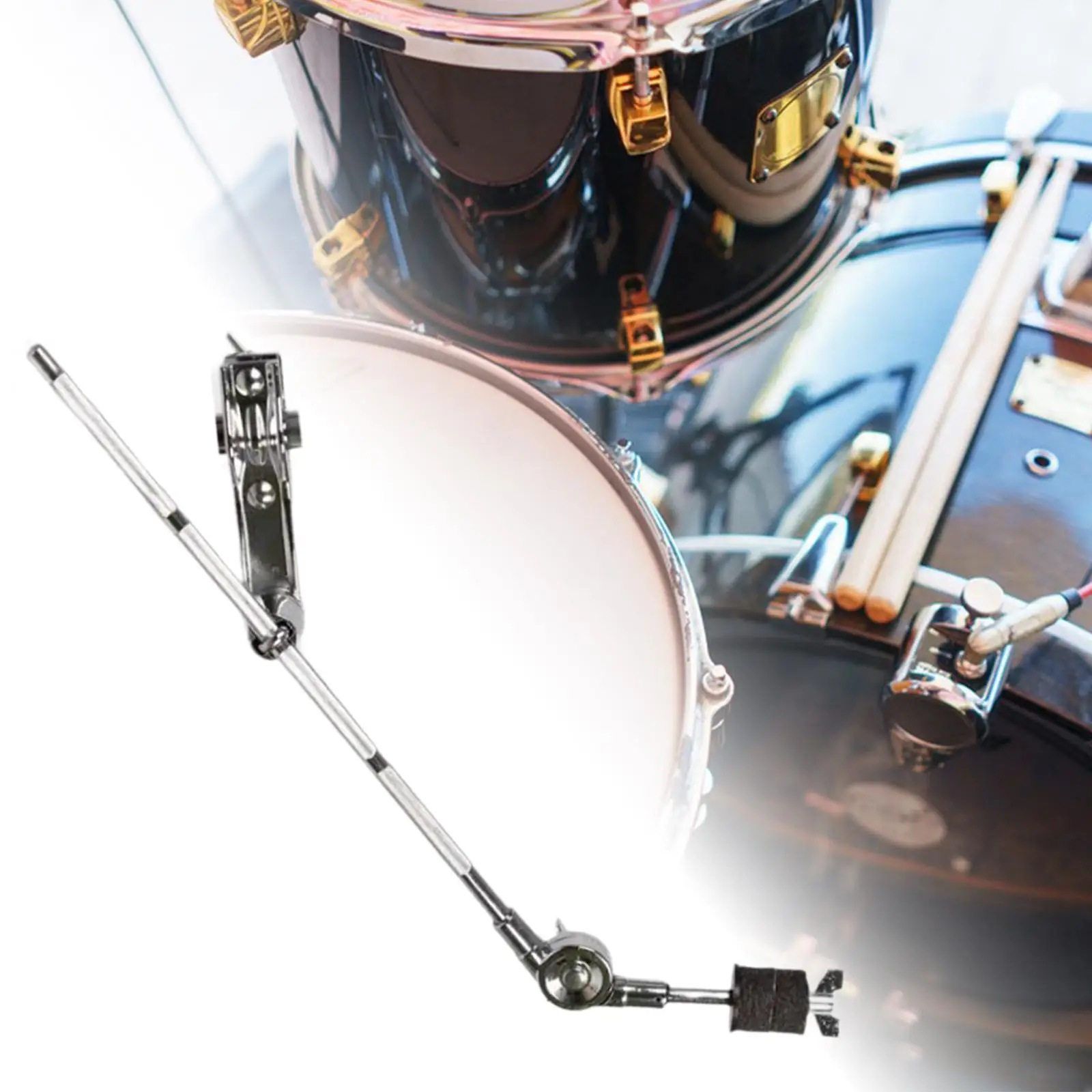 

Cymbal Clamp Holder, Drum Set Clamp Hardware, Metal Cymbal Arm Attachment, Drum Extension Clamp for Drum Music Instrument