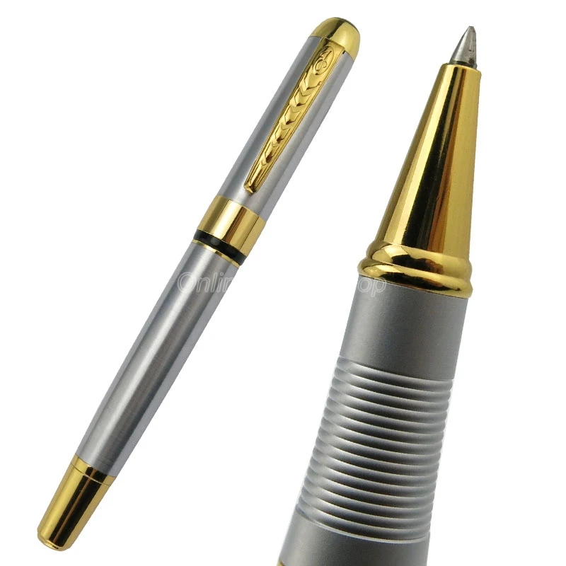 

Jinhao 250 High Grade Roller Ball Pen Metal Silver & Gold Trim Multicolor For Choice Write Ink Pen Wholesale