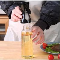200ml Oil Spray Bottle Glass Material Food Grade Olive Oil Dispenser Anti-leakage Design Precision Spray Kitchen Spray Bottle
