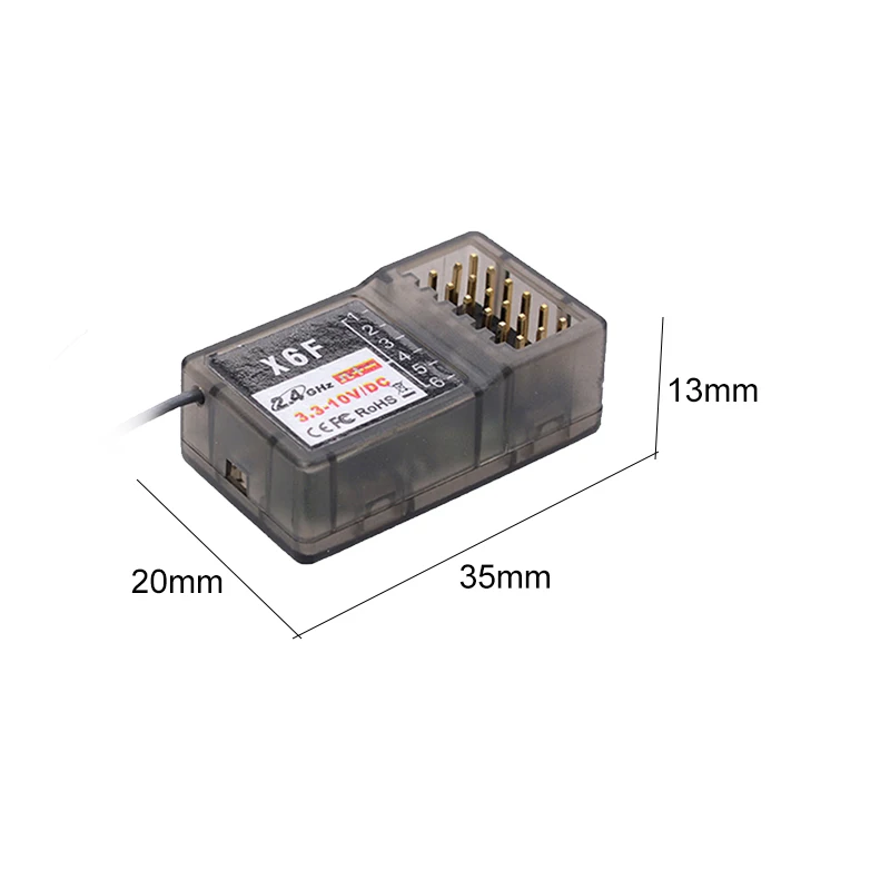 DUMBORC X6F/X6FG 2.4G 6CH Odbiornik systemu sterowania radiowego dla Domborc RC X6 Transmitter RC Car Boat Trans vontter