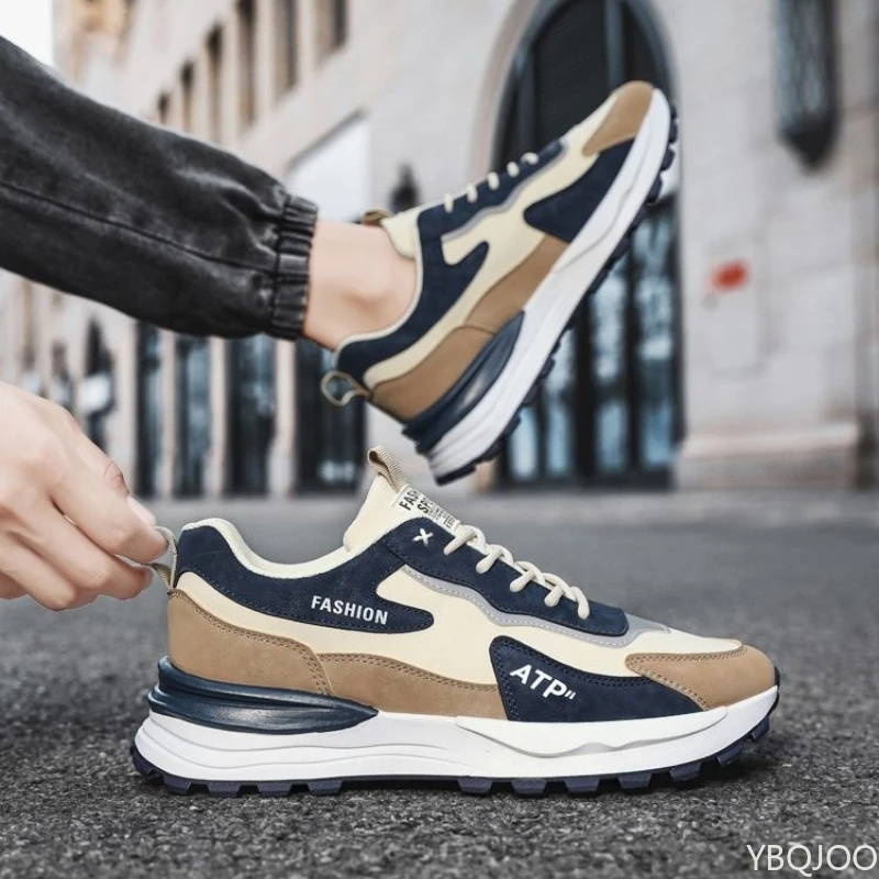 

Spring and Autumn New Thick Soled Height Increasing Casual Comfortable Men's Shoes Niche Trend Versatile Flat Sports Men's Shoes