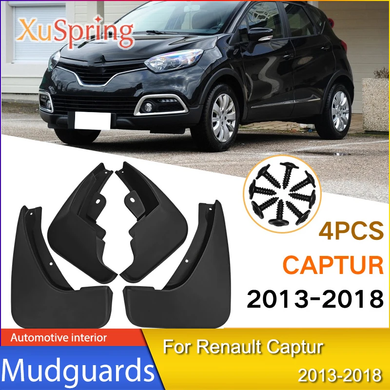 

Car Mudflaps Splash Guards Front Rear Mudguards Fenders Accessories Styling For Renault Captur 2013-2018