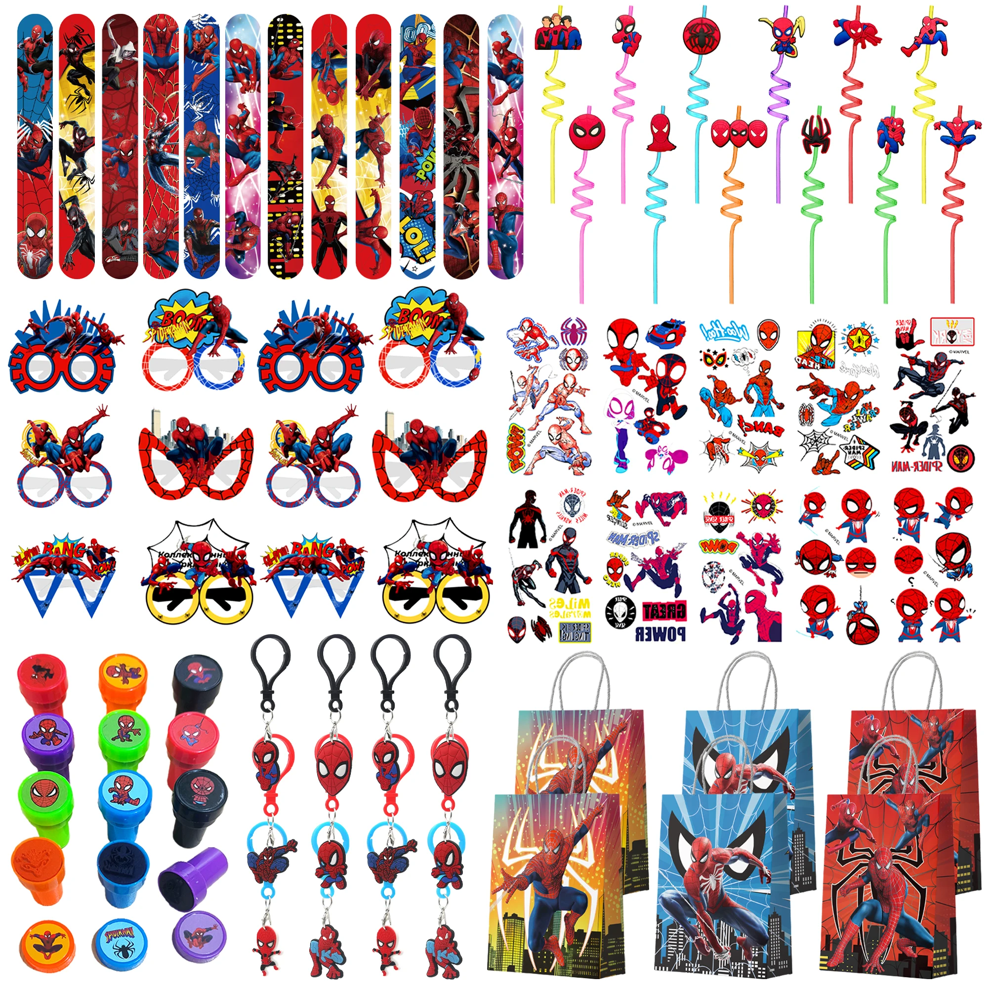 84 Pcs Spiderman Pa…