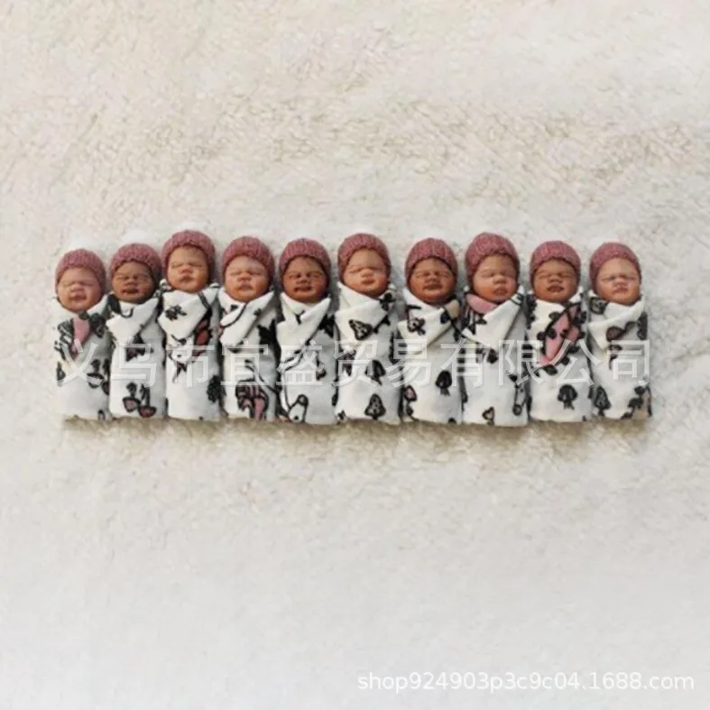 New baby baby decoration ornament resin random baby personalized swaddle design ornament