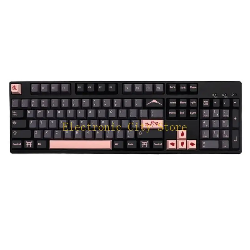 136 PBT Dye Sublimation KeyCaps Cherry MX Meccanico Giappone / Inglese KeyCap Hu8d