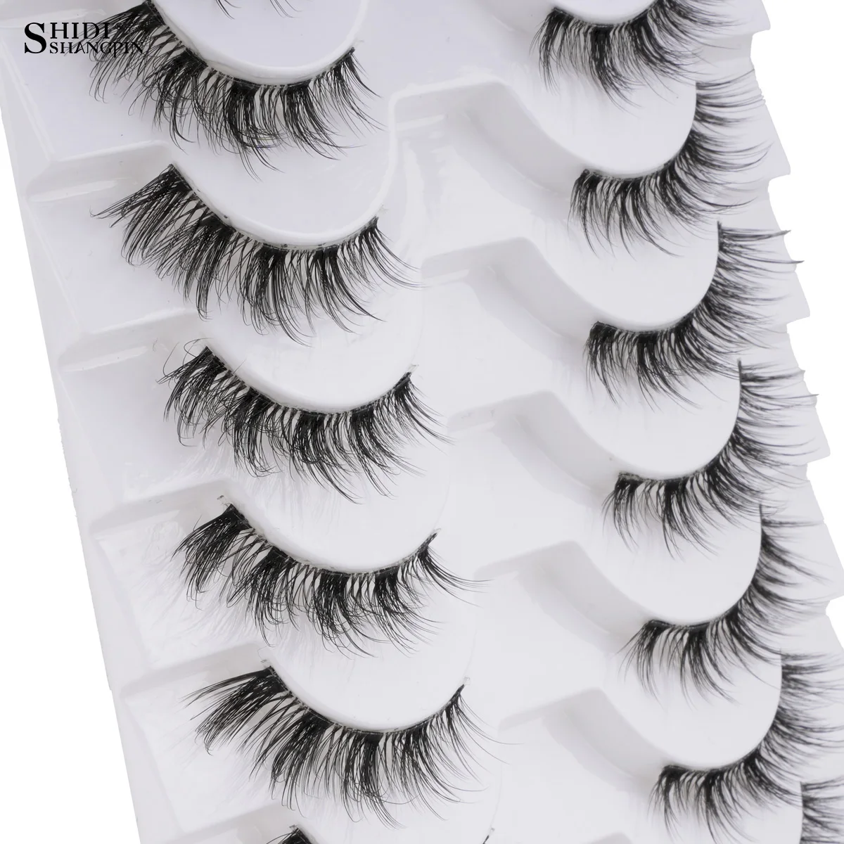 Neue Halbe Wimpern Falsche Wimpern 5/10 Paar 3D Nerz-Wimpern Natürliche Wimpernverlängerung Katzenaugen-Wimpern Make-up Faux Cils Fox Lash – Detail 9