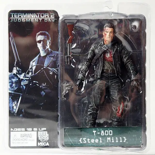 NIB NECA Terminator 2 S3 Series 3 T-800 T 800 Steel Mill 7  Action Figure