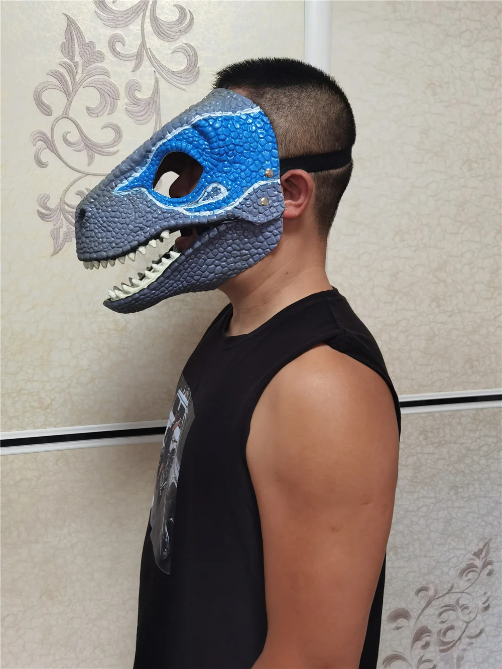 

Хэллоуин Динозавр Маска Рождество Милые Животные Тираннозавр Рекс Маска Праздничное Украшение Партии Головные Уборы