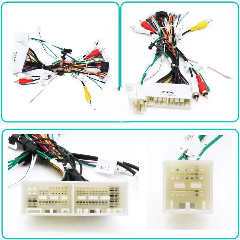 QSZN Car Radio Wiring Harness Adapter For HYUNDAI 2015 2016 2017 ELANTRA Car Radio Power Cable Multimedia Car