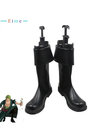 Roronoa Zoro Cosplay Shoes PU Leather Shoes Halloween Carnival Boots Cosplay Props Custom Made