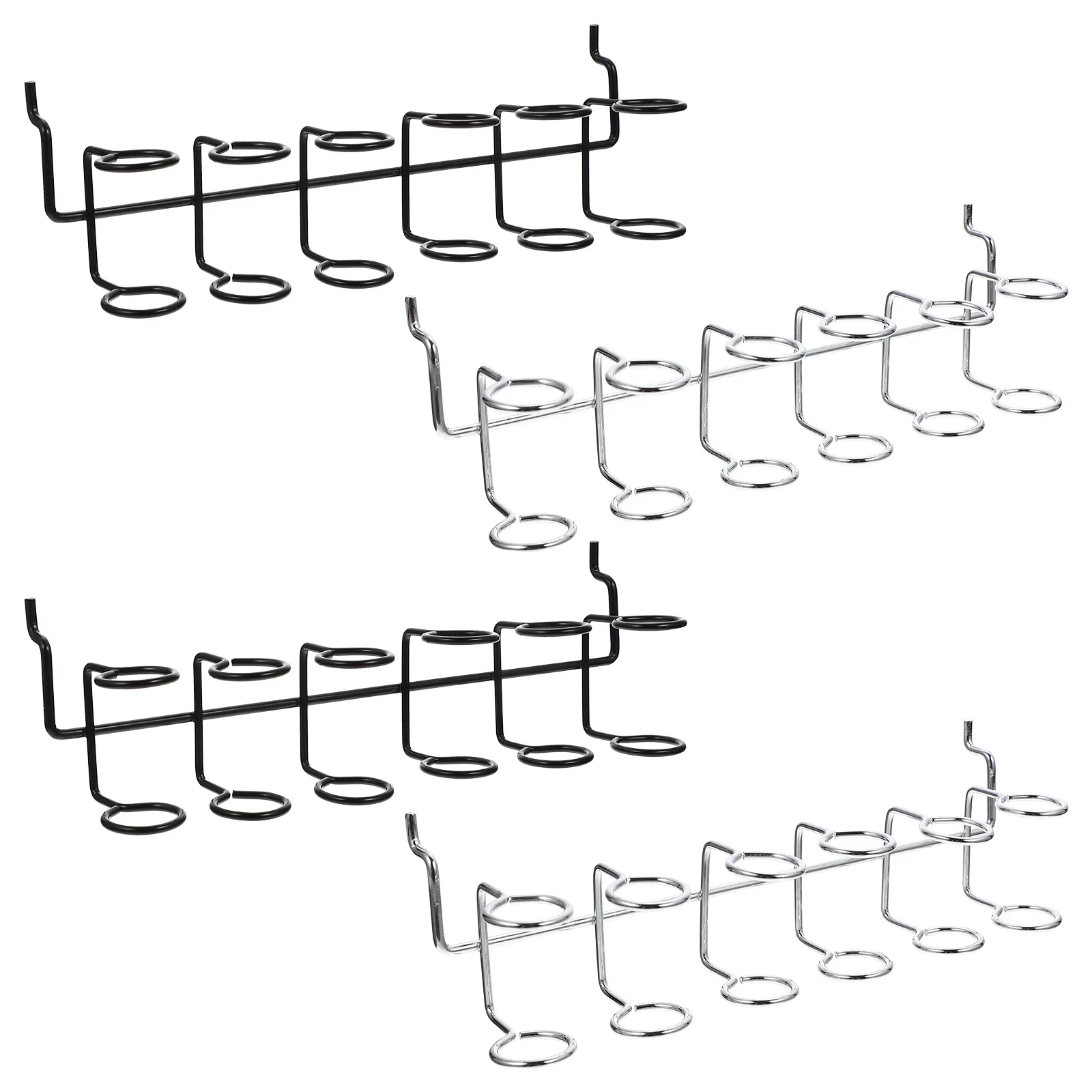 Uchwyt na śrubokręty wielokomorowy, 4 szt., do warsztatu, organizer na śrubokręty do tablicy perforowanej, narzędzia ręczne do garażu