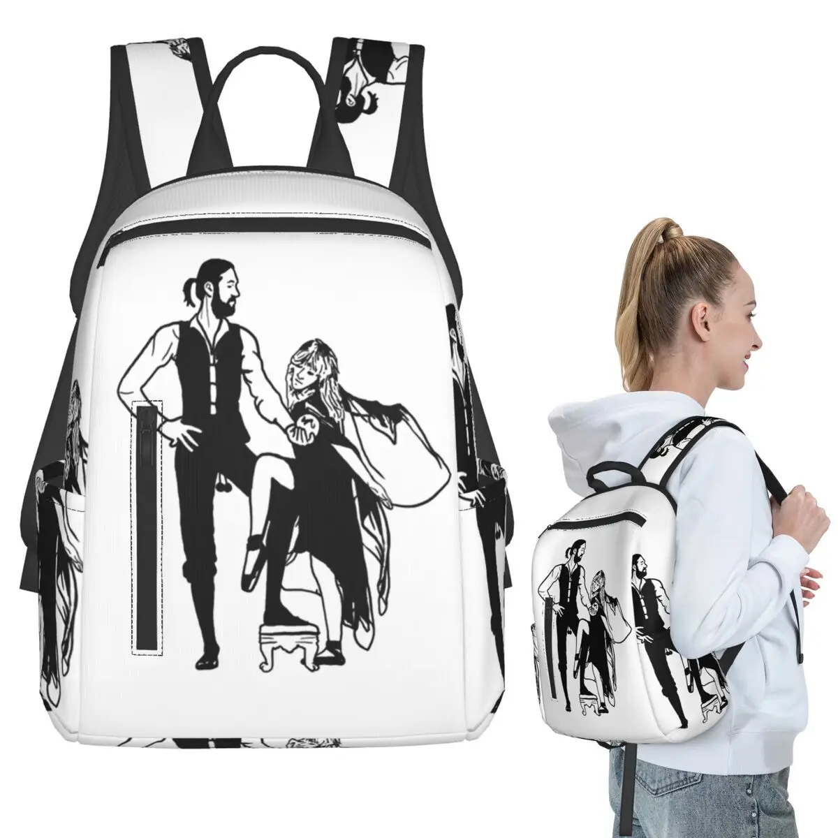 

Classic Fleetwood Mac Rumours Logo Backpack Student BookBag Kids School Bag Computer Shoulder Bags Boys Girls