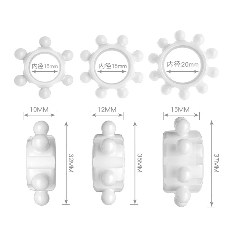 3 Stuks Cock Ring Penis Ring Mannelijke Kuisheid Bal Brancard Seksspeeltjes Voor Mannen Cowrings Vertragen Ejaculatie Penis Mouw Sex Producten