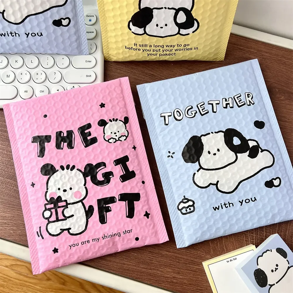 20pcs Cute Cartoon Puppy Bubble Bags Packing Courier Bags Colorful Sturdy Bag Shockproof Film Bubble Envelope Protective Bag