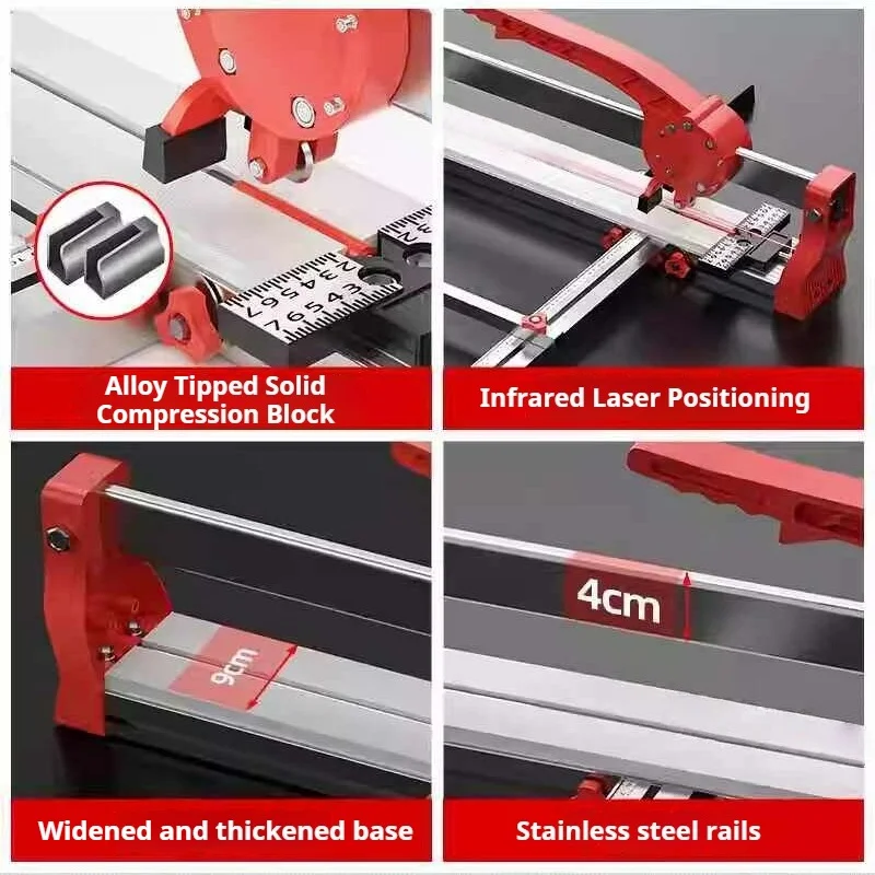 Heavy Duty Manual Tile Cutter Foldable Angle Ruler Sharp Cutting Wheel for Ceramic Porcelain Floor Tile