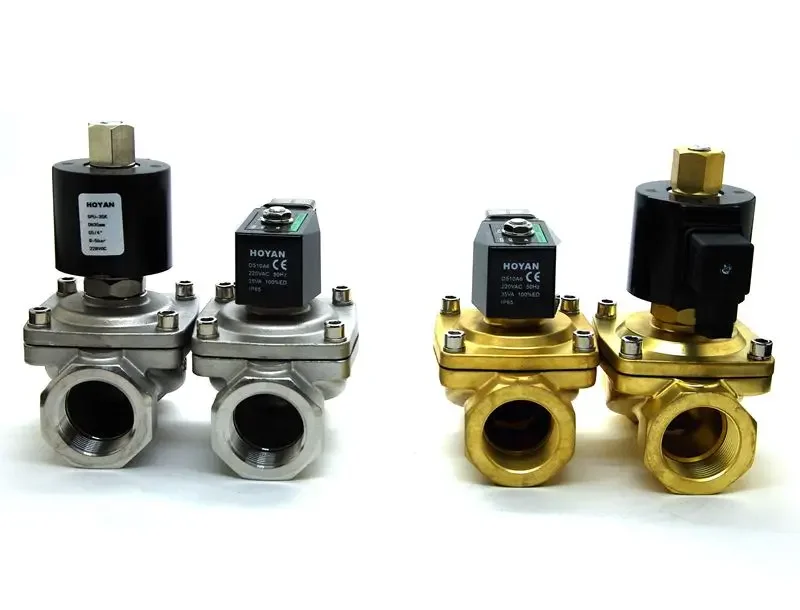 Válvula solenóide de água aberta normalmente fechada de 1 polegada 12v