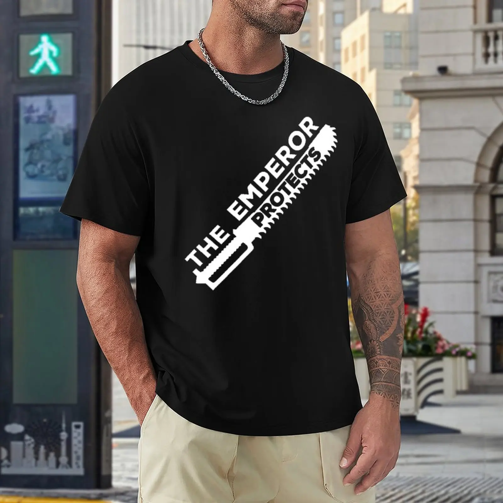 The Emperor Protects Essential Harajuku T-shirt Move T-shirts Graphic Humor Leisure Eur Size