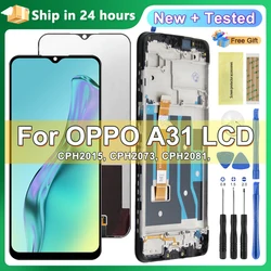 6.5'' Display Screen for Oppo A31 CPH2015 CPH2073 Lcd Display Digital Touch Screen with Frame for Oppo A31 2020 Replacement