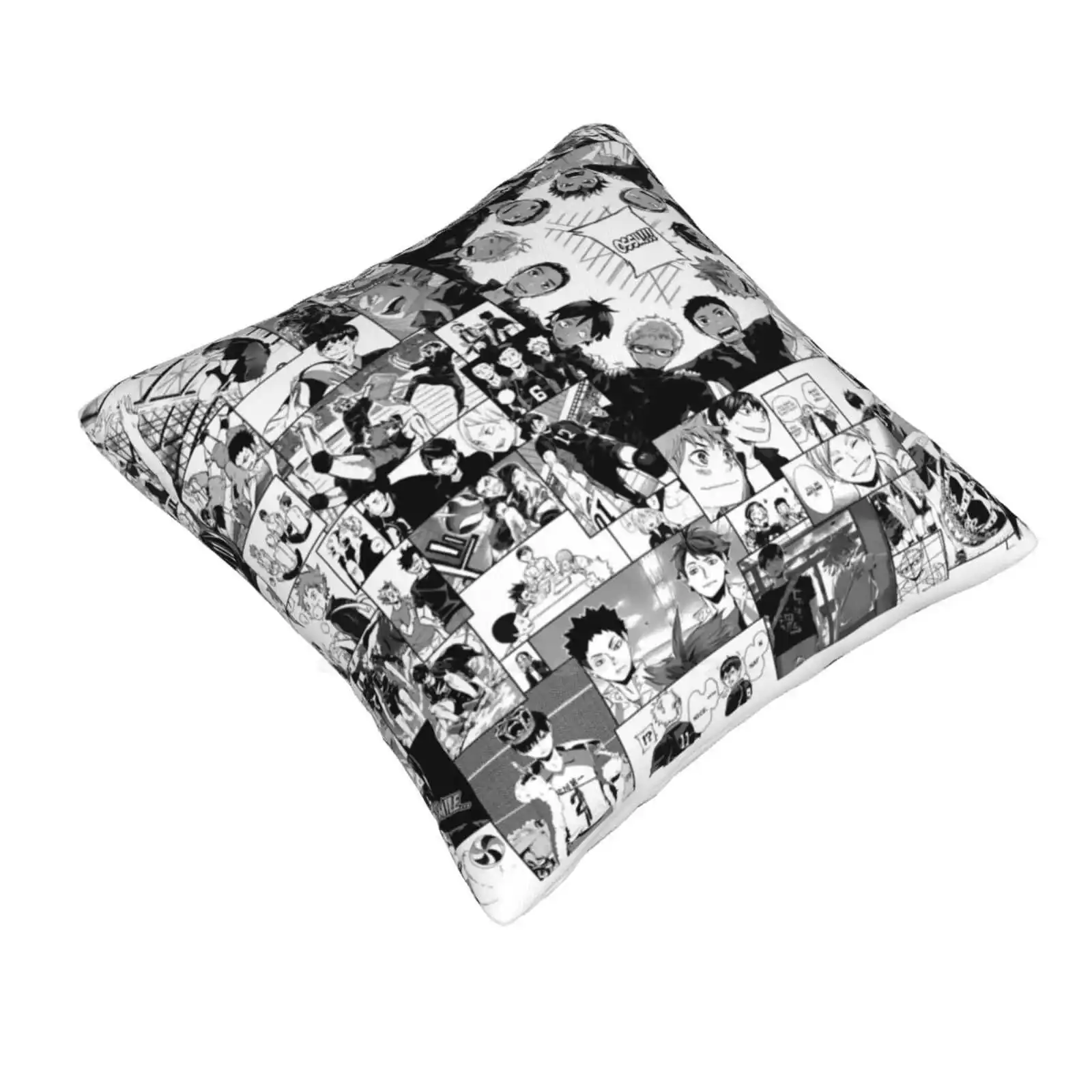 Haikyuu!! Karasuno Collage Fashion Sofa Throw Pillow Cover Pillowcase Haikyuu Anime Manga Shounen Jump Volleyball Sports