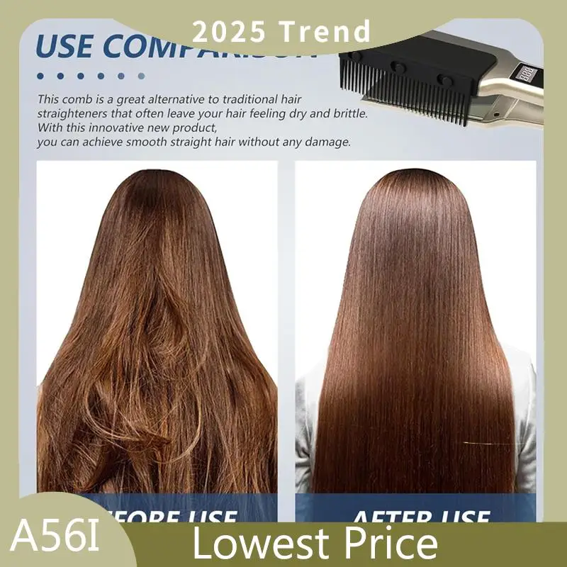 

A56I Верхняя насадка для плоского утюга, расческа с ручкой для утюга, расческа-выпрямитель для волос с утюгом, для утюга