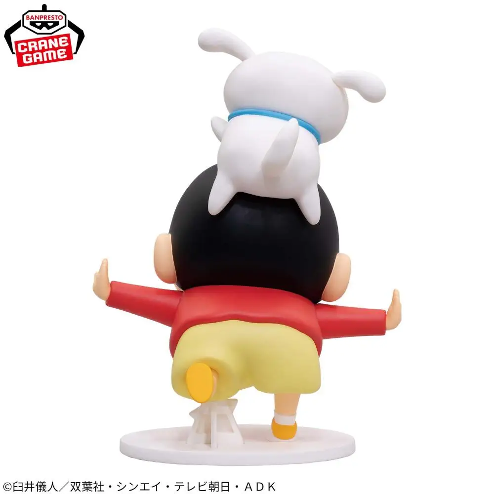 Officially Licensed Banpresto Sofvimates Crayon Shin Chan Shiro Figure Anime Crayon Shin Chan Crossroad Character Model