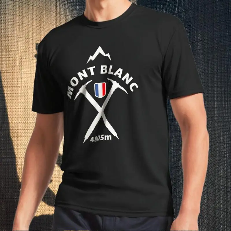 Mont Blanc Adventure Mountaineering Logo Men's T-Shirt Funny Size S to 5XL