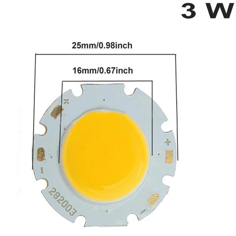HHTL 6X 3W COB عالية الطاقة السوبر مشرق ضوء خرزة مصباح LED رقاقة الضوء الأبيض الدافئ #6