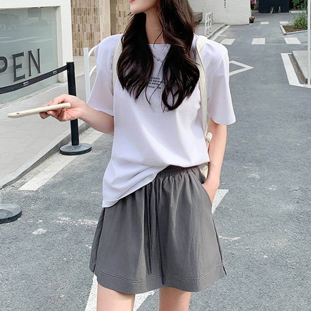 

Casual Occasions Everyday Use L M Pink Casual Fashion Skirt High Waist Casual Culottes Sport White Sport Pants
