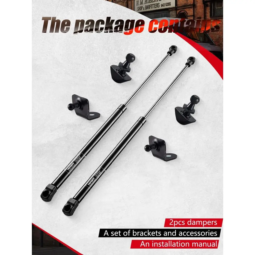 ชุดโช้คอัพแก๊สสำหรับรถฟอร์ดมัสแตง ปี 2005-2014, ตัวรองรับฝากระโปรงหน้า, ระบบช่วยยกด้วยสปริง