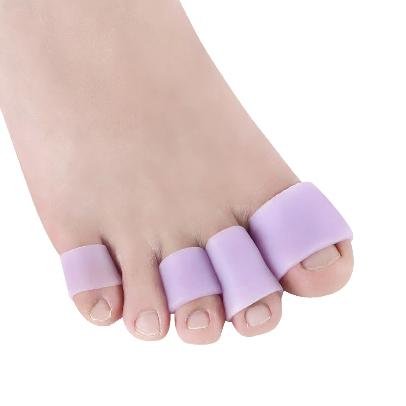 1 Paar Siliconen Voetverzorging Gel Teenbuis Likdoorns Corrector Pinky Beschermer Bunion Mouw Bot Brace Ondersteuning