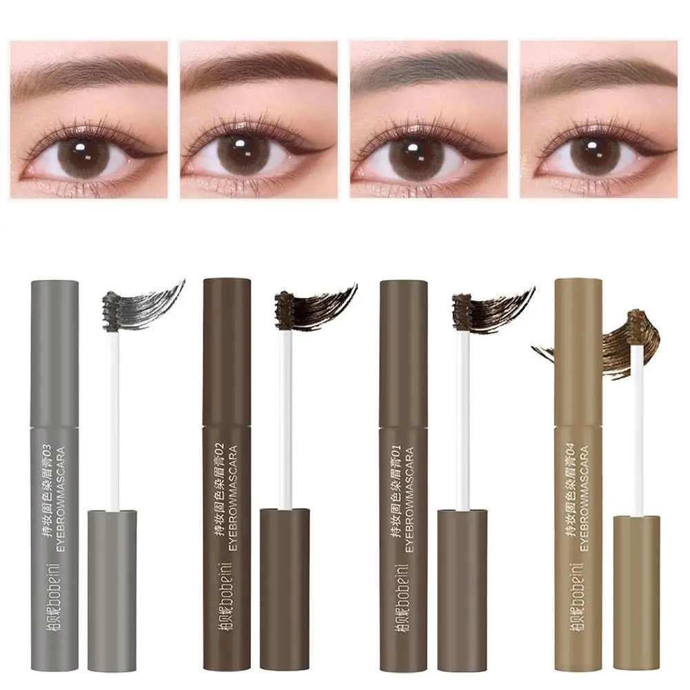 Cremes de sobrancelha de tingimento líquido natural à prova d'água, longo, marrom, secagem de olhos 3d, sobrancelha rápida, duradouro, sem manchas, maquiagem em gel u4e6