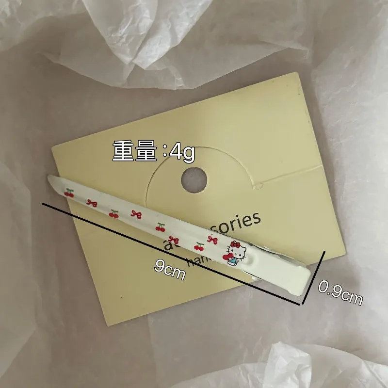 Bonito olá kitty uma palavra grampo de cabelo bonito dos desenhos animados gato headwear menina fofo franja clipe lateral sombra de cabelo artefato atacado