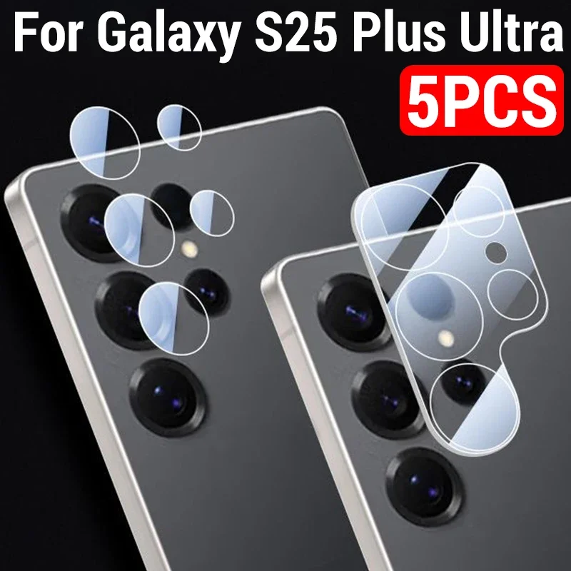1–5 Stück Kameraobjektivschutz aus gehärtetem Glas für Samsung Galaxy S25 Plus Ultra S25Ultra HD-Schutz für den Bildschirm der Rückfahrkamera
