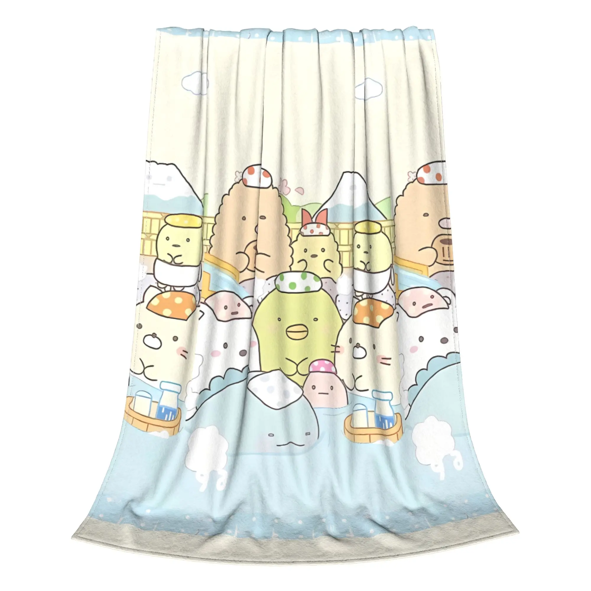 1PC Home Cutecore Kawaii Baths Sumikko Gurashi Blanket Super Cosy Plush Home Living Room Sofa Halloween