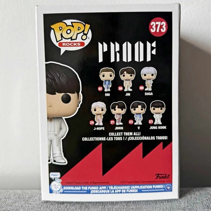 Funko Pop! Original Rocks BTS Jung Kook #373 Vinyl Figure - K‑pop Collectible Model Desktop Ornament Toy Gift for Kpop Fans