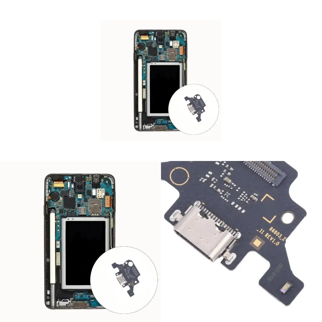 Placa substituição flexível carregamento USB C para tablet Tab A9 + X215 / X210