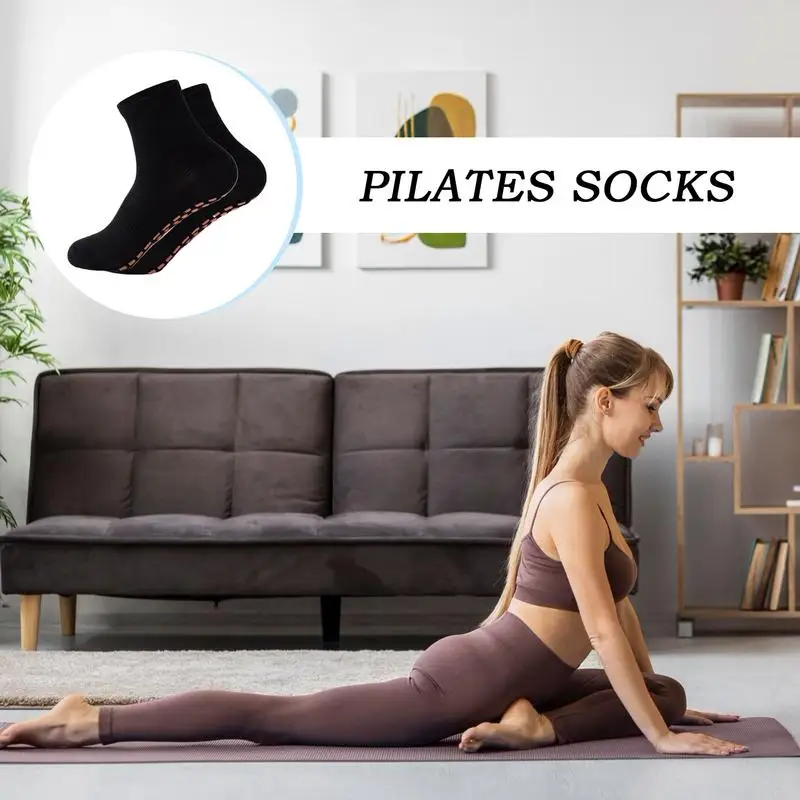 

Носки для пилатеса, женские нескользящие носки для пилатеса, мягкие унисекс тренировочные тапочки, дышащие захваты для экипажа для женщин и мужчин
