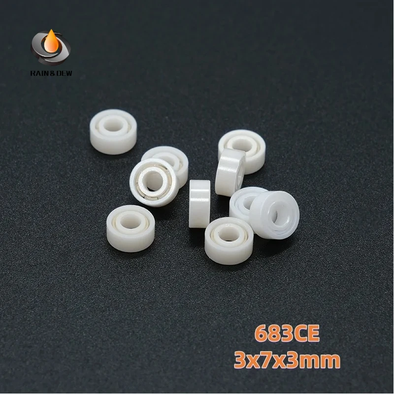 1P High-Performance Fishing Ceramic Bearings | ZrO₂ Full Ceramic, ABEC-9, Oil-Free | Models: 623CE (3x10x4), 683 (3x7x3)